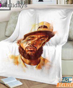 Nipsey Hussle White Blanket Clean Portrait Edition Urban Style