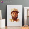 Nipsey Hussle White Canvas Clean Portrait Edition Urban Style, Rap Lengends Poster