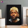 Nipsey Hussle White Cap Portrait Canvas Classic Rap Style, Rap Lengends Poster
