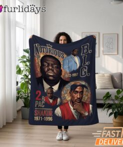 Notorious BIG Classic Tribute Blanket