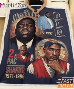 Notorious BIG Classic Tribute Blanket