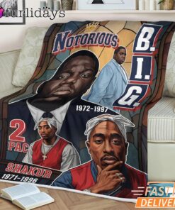 Notorious BIG Life Story Blanket
