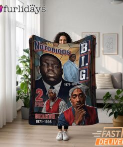 Notorious BIG Life Story Blanket