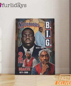 Notorious BIG Life Story Canvas, Rap Lengends Poster