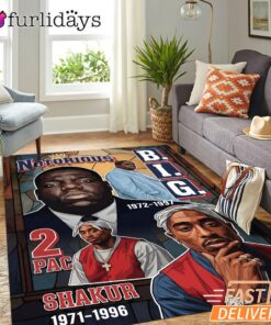 Notorious BIG Life Story Rectangle Rug