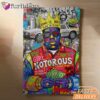 Notorious BIG Money Crown Graffiti Blanket