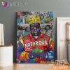 Notorious BIG Money Crown Graffiti Canvas, Rap Lengends Poster