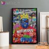 Notorious BIG Money Pop Blue Canvas, Rap Lengends Poster