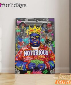 Notorious BIG Money Pop Yellow Canvas, Rap Lengends Poster