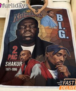 Notorious BIG Shakur Portrait Blanket