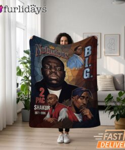 Notorious BIG Shakur Portrait Blanket