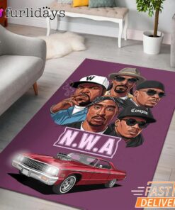 NW A Lowrider Group Rectangle Rug