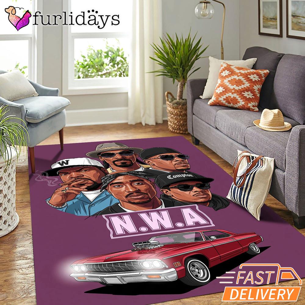 NW A Lowrider Group Rectangle Rug NW A Lowrider Group Rectangle Rug