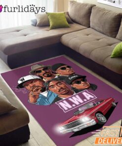 NW A Lowrider Group Rectangle Rug