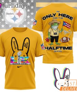 Pittsburgh Steelers Super Bowl Halftime Show Bad Bunny Signature 3D T-Shirt