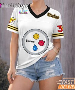 Pittsburgh Steelers Super Bowl LX Pokemon 30th Anniversary Football Jersey