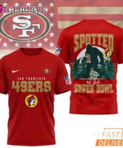 San Francisco 49ers NFL Bigfoot At The Super Bowl 3D T-Shirt