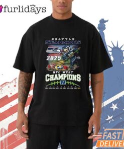 Seattle Seahawks 2025 Champions Victory Graphic T-Shirt