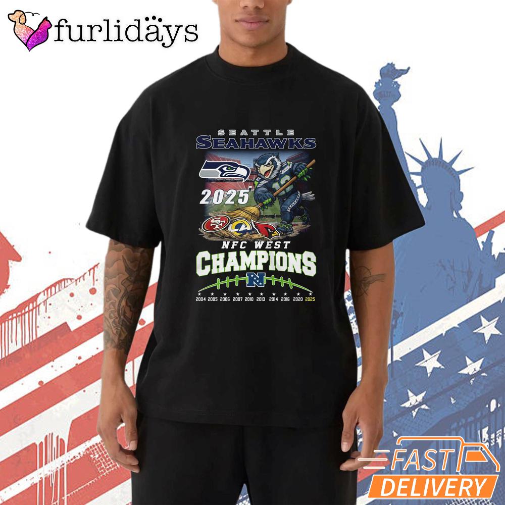 Seattle Seahawks 2025 Champions Victory Graphic T-Shirt Seattle Seahawks 2025 Champions Victory Graphic T-Shirt