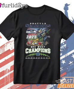 Seattle Seahawks 2025 Champions Victory Graphic T-Shirt