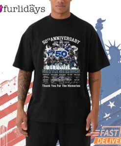 Seattle Seahawks 50th Anniversary Thank You Fans T-Shirt