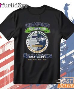 Seattle Seahawks Champions Legacy Badge Graphic T-Shirt