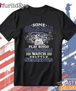 Seattle Seahawks Funny Grandma Bingo Watch Seahawks T-Shirt