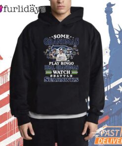 Seattle Seahawks Funny Grandma Bingo Watch Seahawks T-Shirt