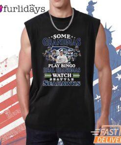 Seattle Seahawks Funny Grandma Bingo Watch Seahawks T-Shirt