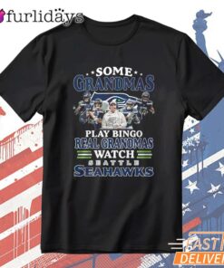 Seattle Seahawks Grandma Bingo Watch Seahawks Funny T-Shirt
