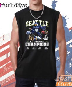 Seattle Seahawks NFC Conference Champions Retro Graphic T-Shirt