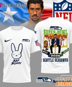 Seattle Seahawks NFL Bad Bunny Super Bowl Limited Edition T Shirt