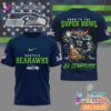 Seattle Seahawks Road To Super Bowl 3D T-Shirt