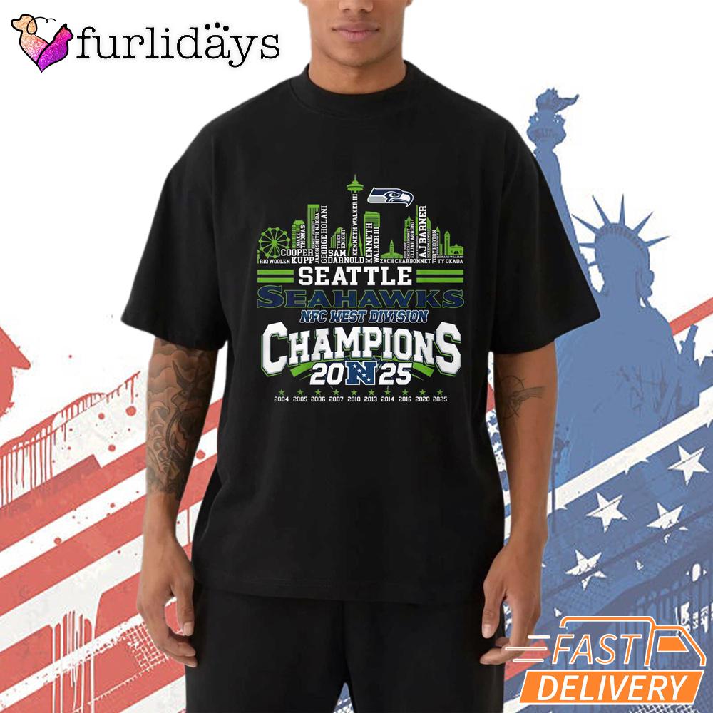 Seattle Seahawks Seattle City Champions 2025 Graphic T-Shirt Seattle Seahawks Seattle City Champions 2025 Graphic T-Shirt