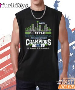 Seattle Seahawks Seattle City Champions 2025 Graphic T-Shirt