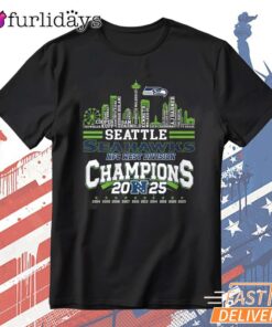 Seattle Seahawks Seattle City Champions 2025 Graphic T-Shirt