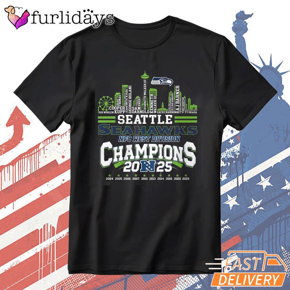 Seattle Seahawks Seattle City Champions 2025 Graphic T-Shirt Seattle Seahawks Seattle City Champions 2025 Graphic T-Shirt