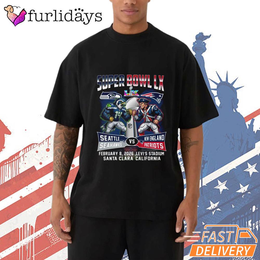 Seattle Seahawks Super Bowl LX Game Day Graphic T-Shirt Seattle Seahawks Super Bowl LX Game Day Graphic T-Shirt