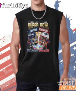 Seattle Seahawks Super Bowl Rivalry Poster Graphic T-Shirt