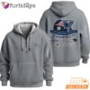 Super Bowl Champions New England Patriots Grey Quarter Zip Waffle Hoodie
