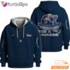 Super Bowl Champions New England Patriots Navy Quarter Zip Waffle Hoodie