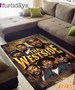 Tha Westside Legends Color Rectangle Rug