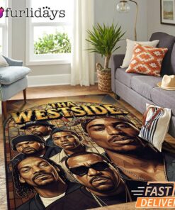 Tha Westside Legends Dark Rectangle Rug