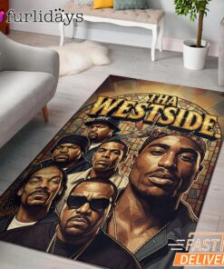 Tha Westside Legends Dark Rectangle Rug