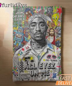 Tupac All Eyes On Me Color Blanket