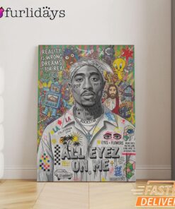 Tupac All Eyes On Me Color Canvas, Rap Lengends Poster