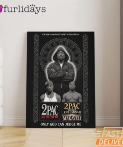 Tupac All Eyes On Me Dark Canvas, Rap Lengends Poster