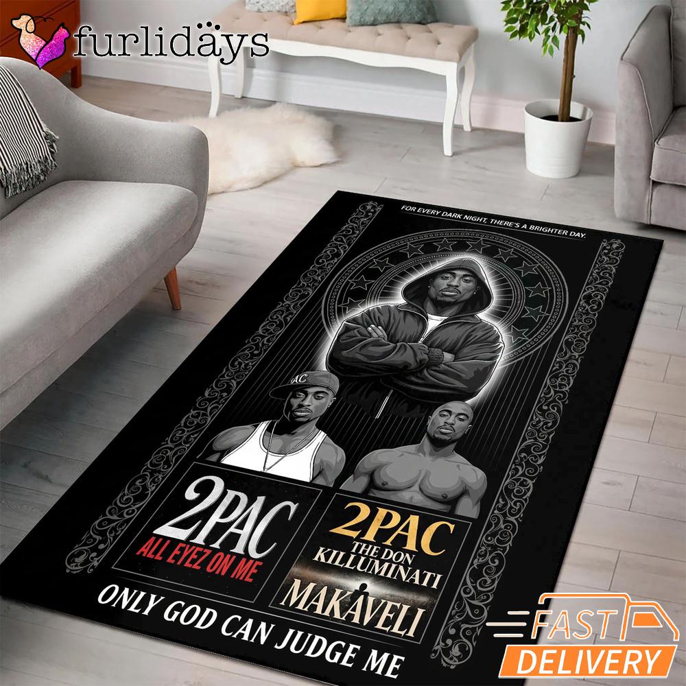 Tupac All Eyes On Me Dark Rectangle Rug Tupac All Eyes On Me Dark Rectangle Rug