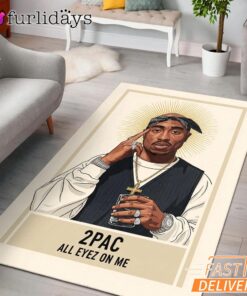 Tupac All Eyes On Me Holy Rectangle Rug