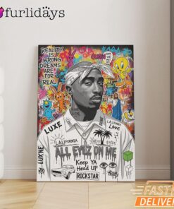 Tupac All Eyes On Me Pop Canvas, Rap Lengends Poster